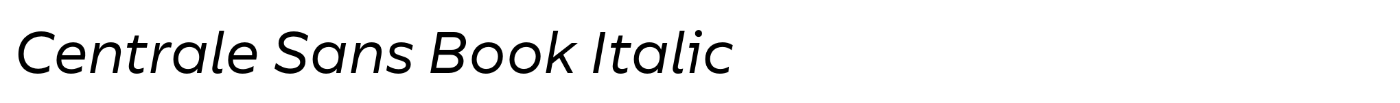 Centrale Sans Book Italic image